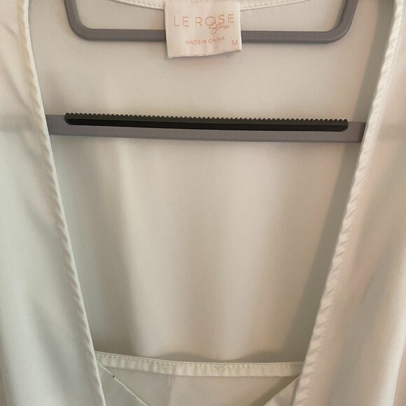 LeRose- Alaina Pleated Sleeve Satin Bridal Maxi- Includes slip - Picture 3 of 7